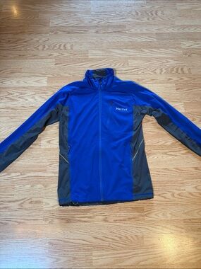 Marmot Men’s DriClime Blue and Gray Softshell Performance Jacket